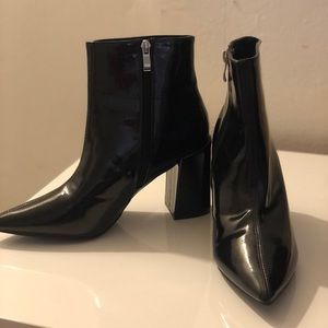 Never worn leather booties